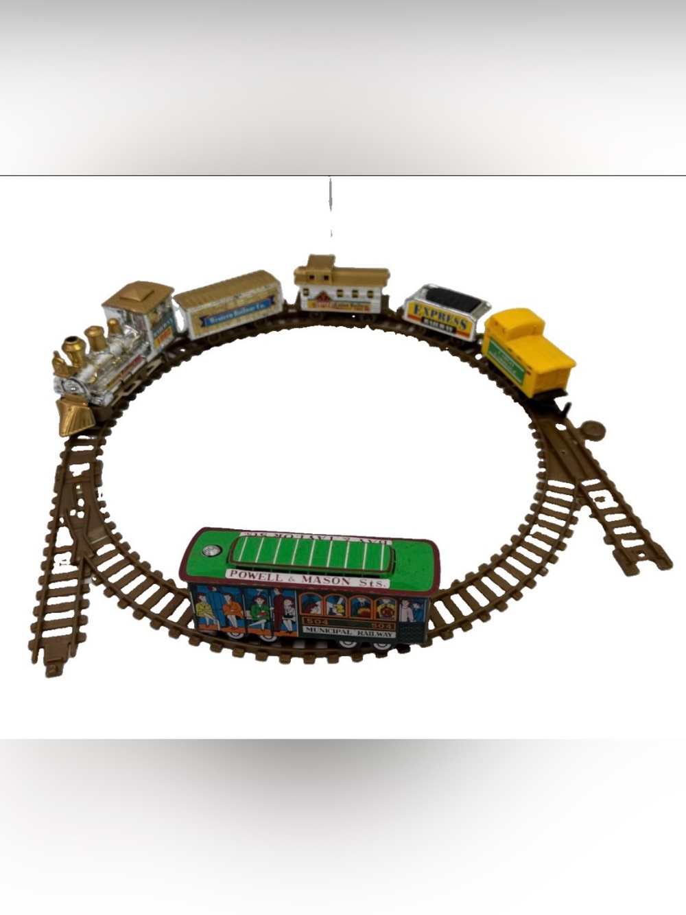 VTG Western Railway Co 1802 Toy Train Set W/ Tracks  San Francisco Powel, Mason